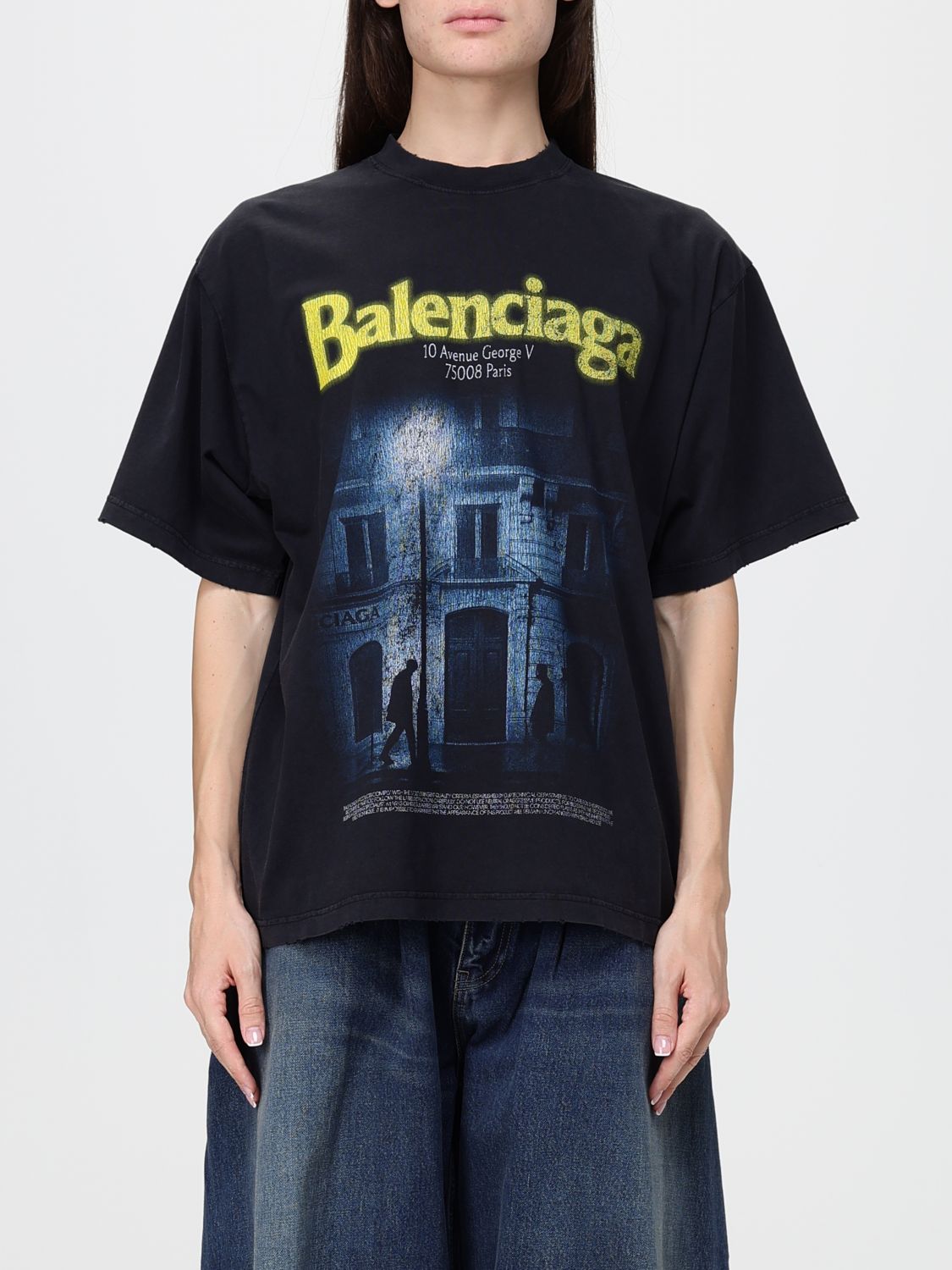 BALENCIAGA T-Shirts Donna colore Nero