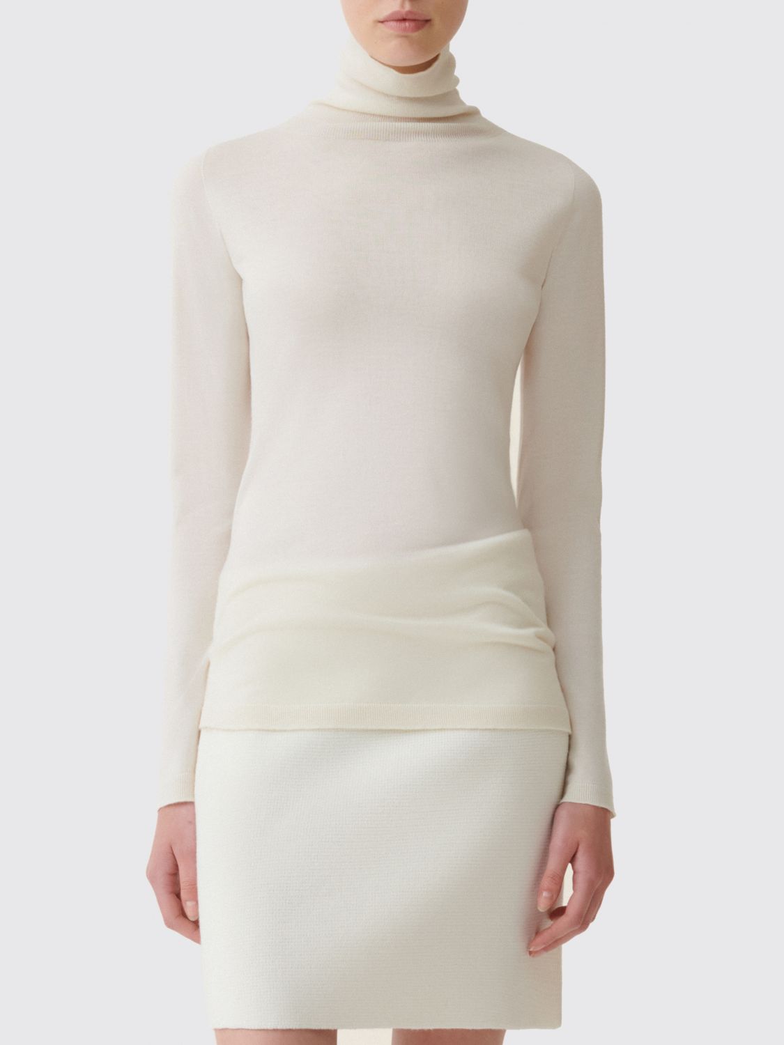 FABIANA FILIPPI Slim Fit Rollkragenpullover aus Kaschmir-Seiden-Mischung