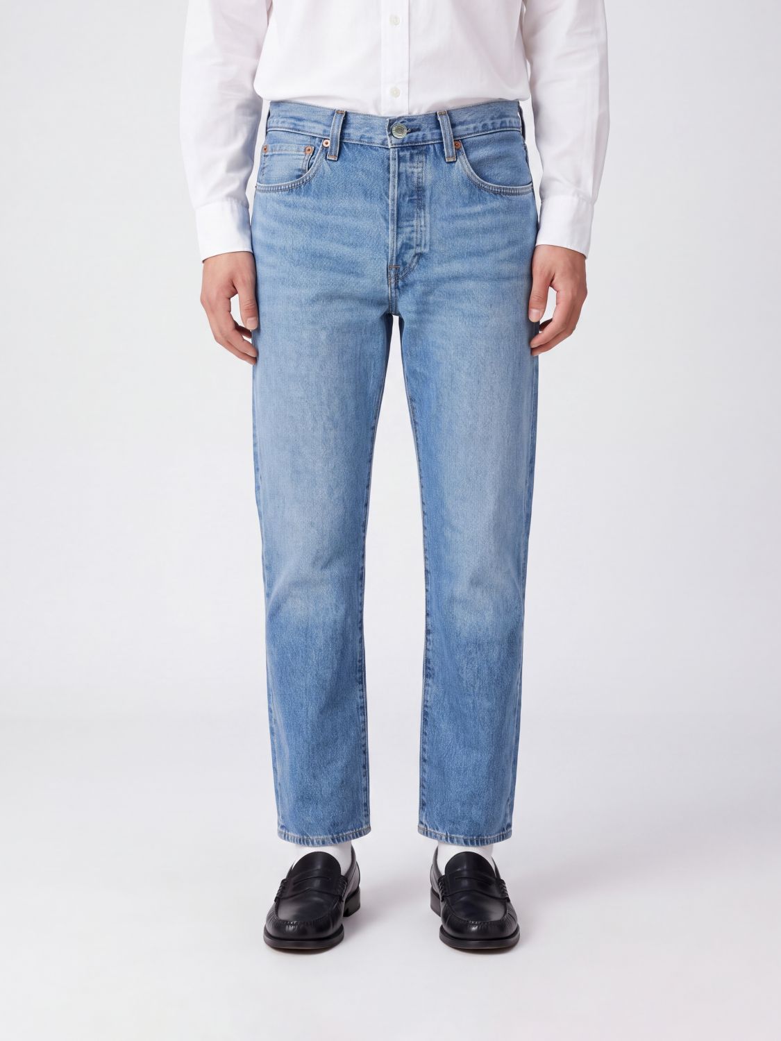 LEVI'S 5-Pocket Straight-Fit Jeans aus Baumwolldenim
