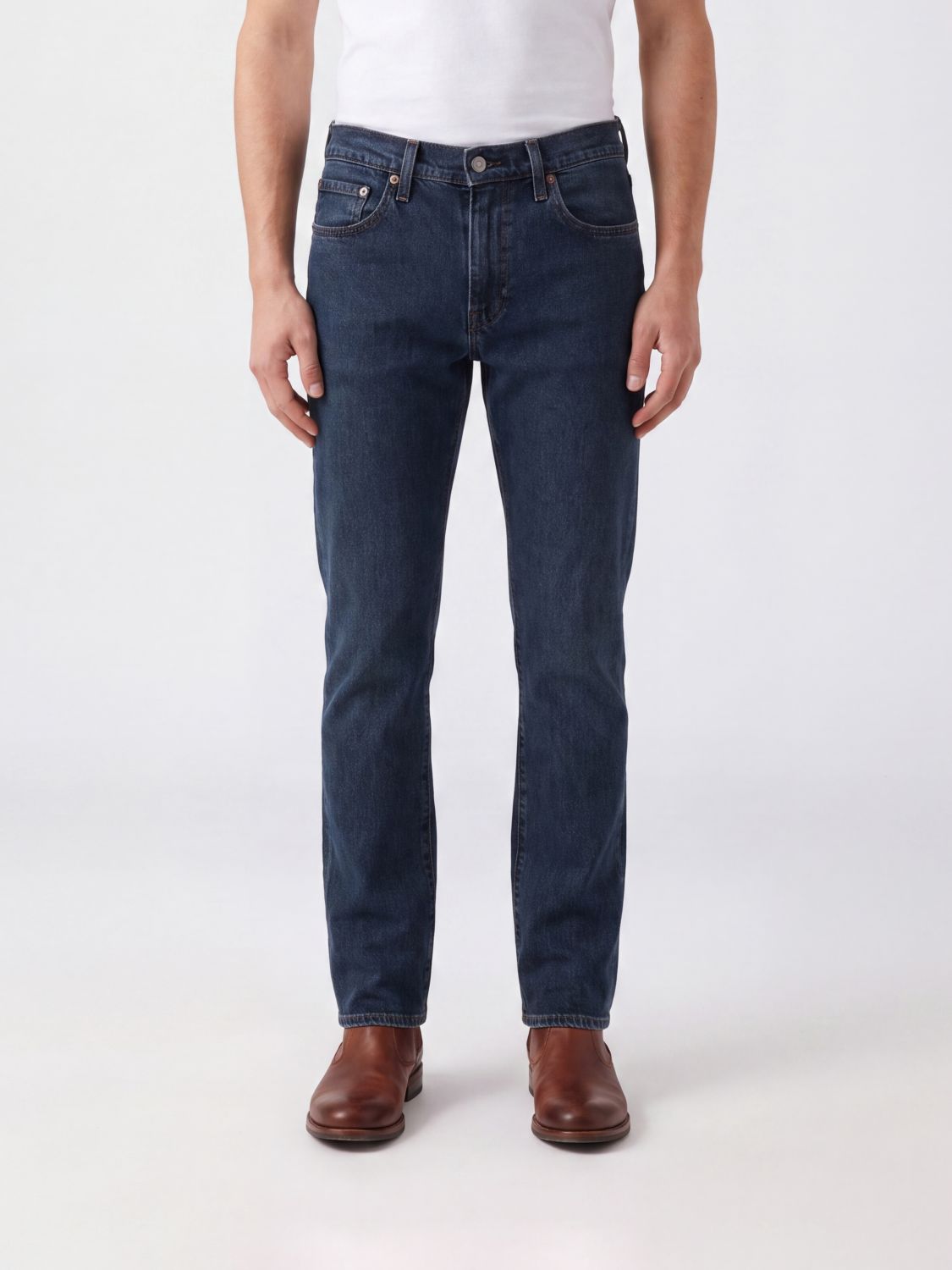LEVI'S Jeans 511 slim fit in denim di cotone a vita media