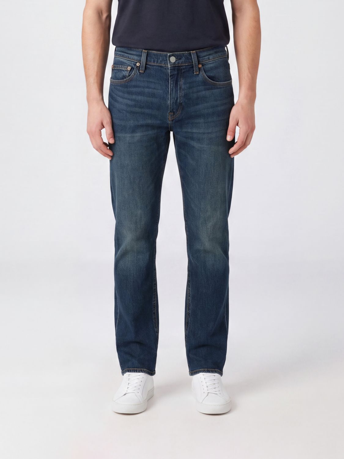 LEVI'S Jeans 511 slim fit in denim di cotone a vita media