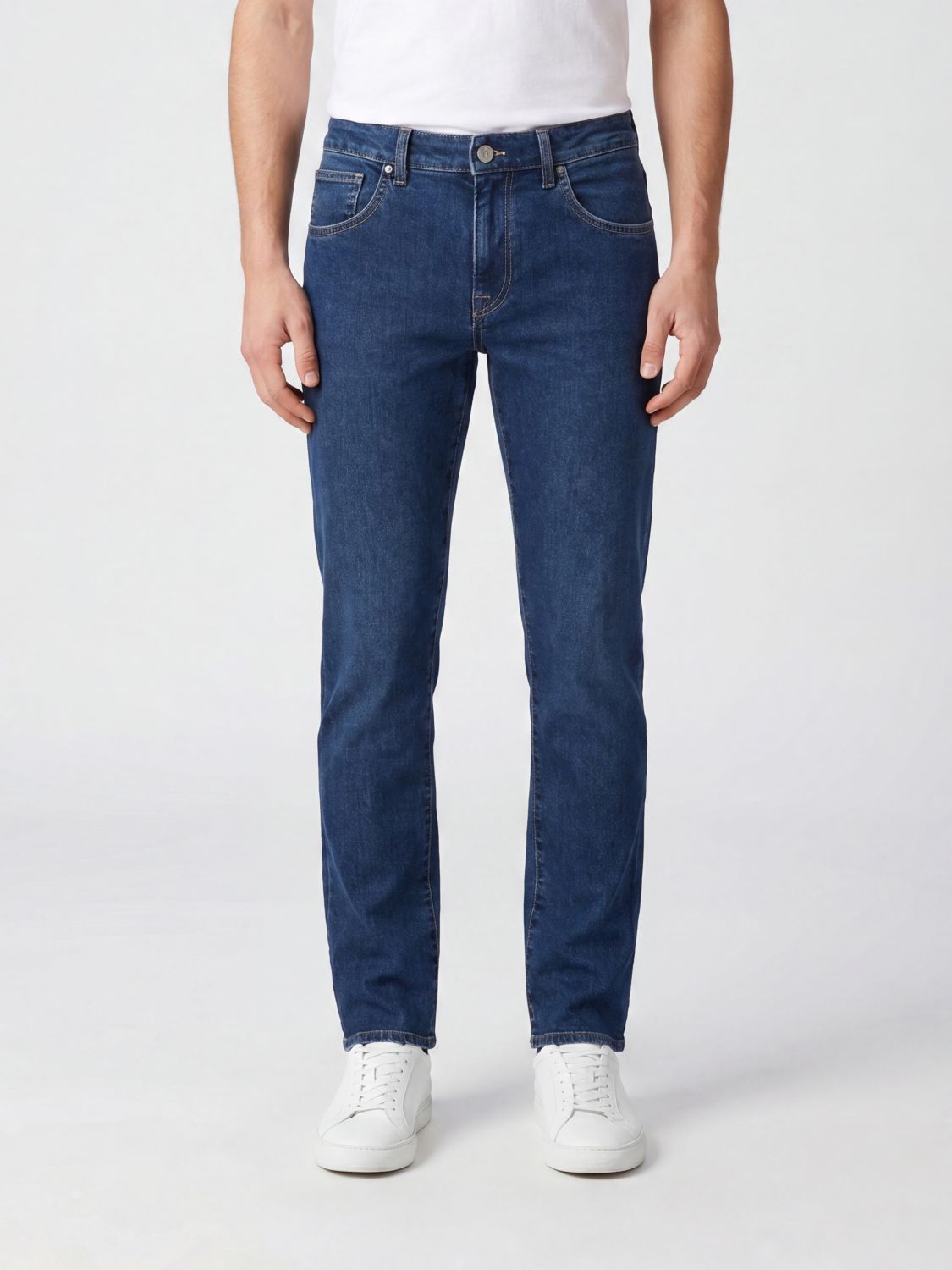 PT TORINO Skinny-Fit-Jeans aus Stretch-Baumwoll- und Seiden-Denim mit mittlerer Leibhöhe