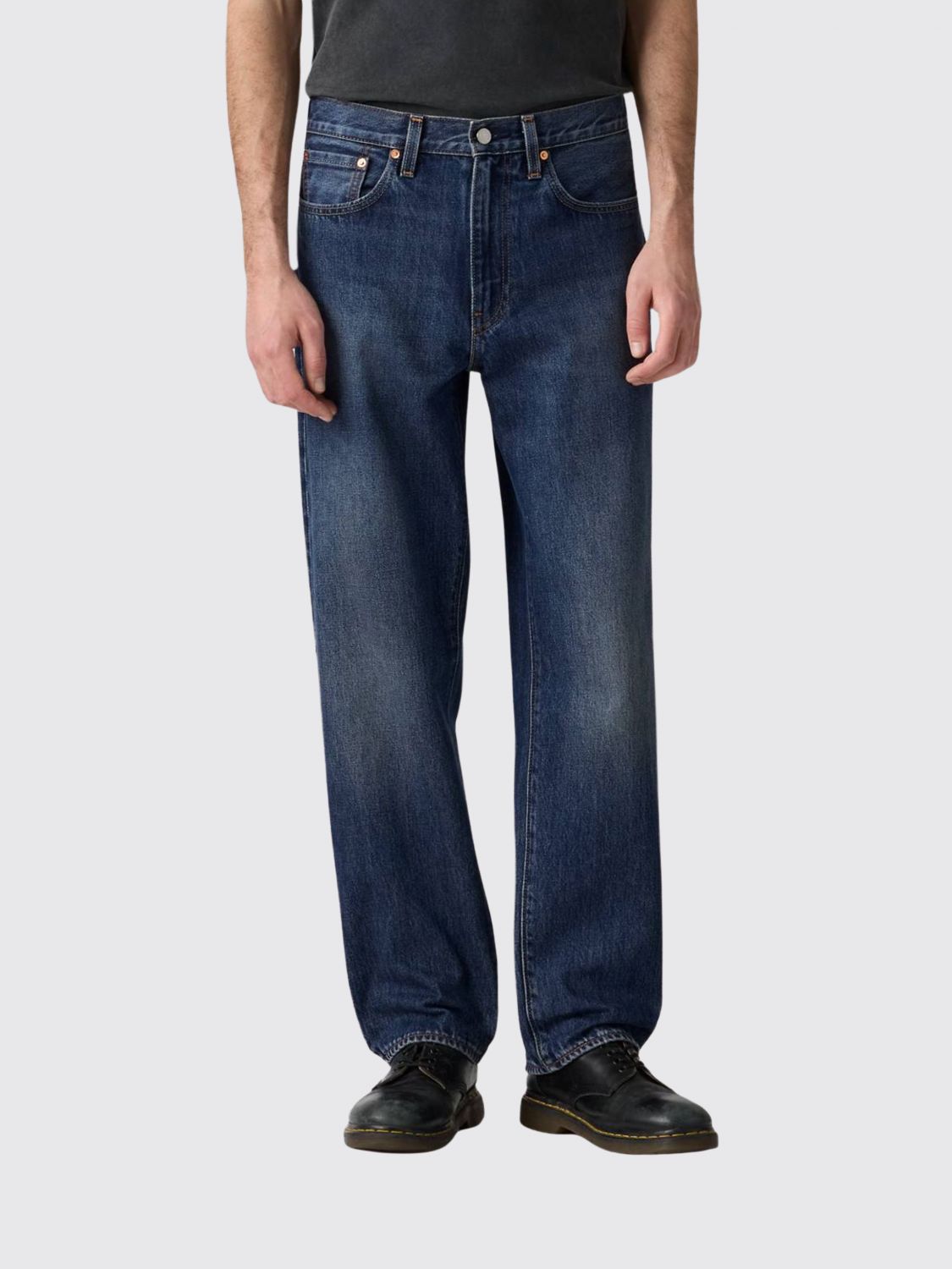 LEVI'S Jeans 568 a gamba dritta in denim di cotone