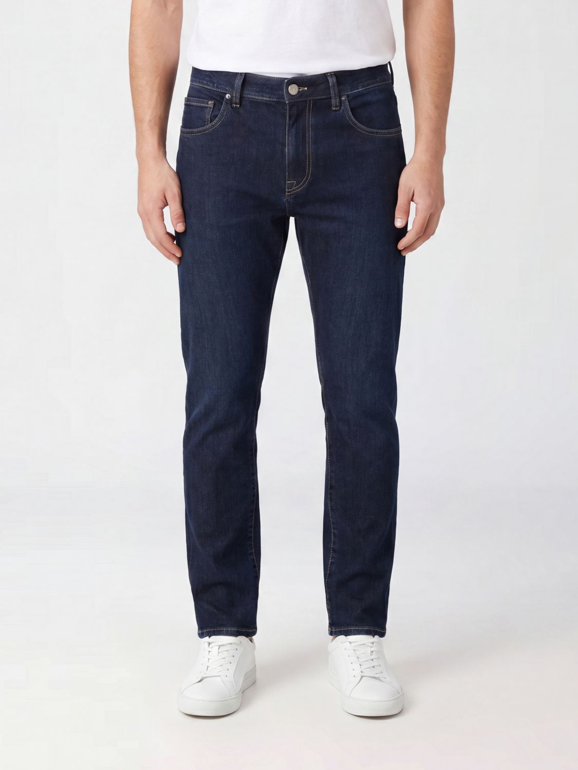 PT TORINO Skinny-Fit-Jeans aus Stretch-Baumwoll- und Seiden-Denim mit mittlerer Leibhöhe