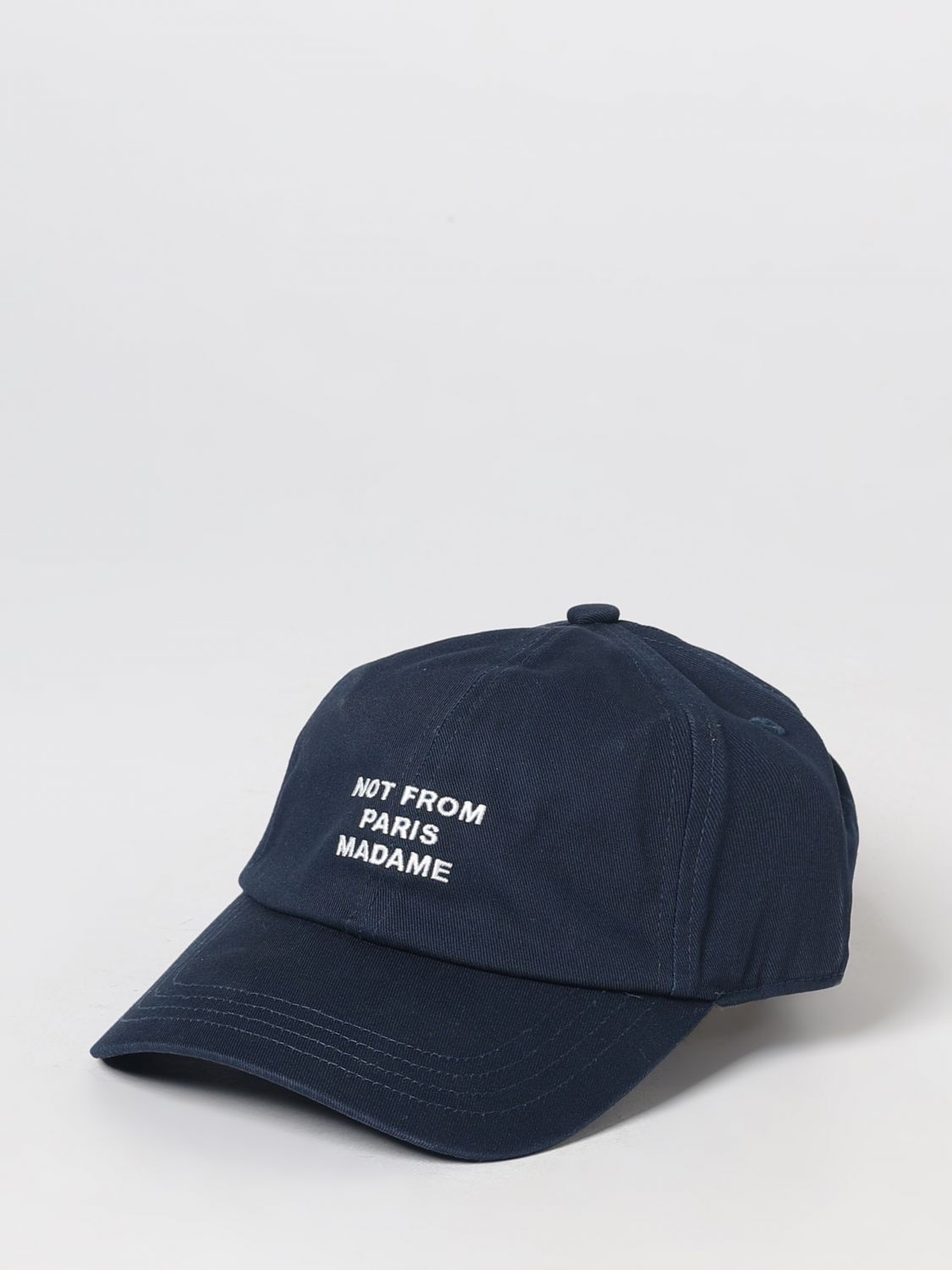 Drôle de Monsieur Cotton Twill Baseball Cap with Embroidered Logo and Slogan