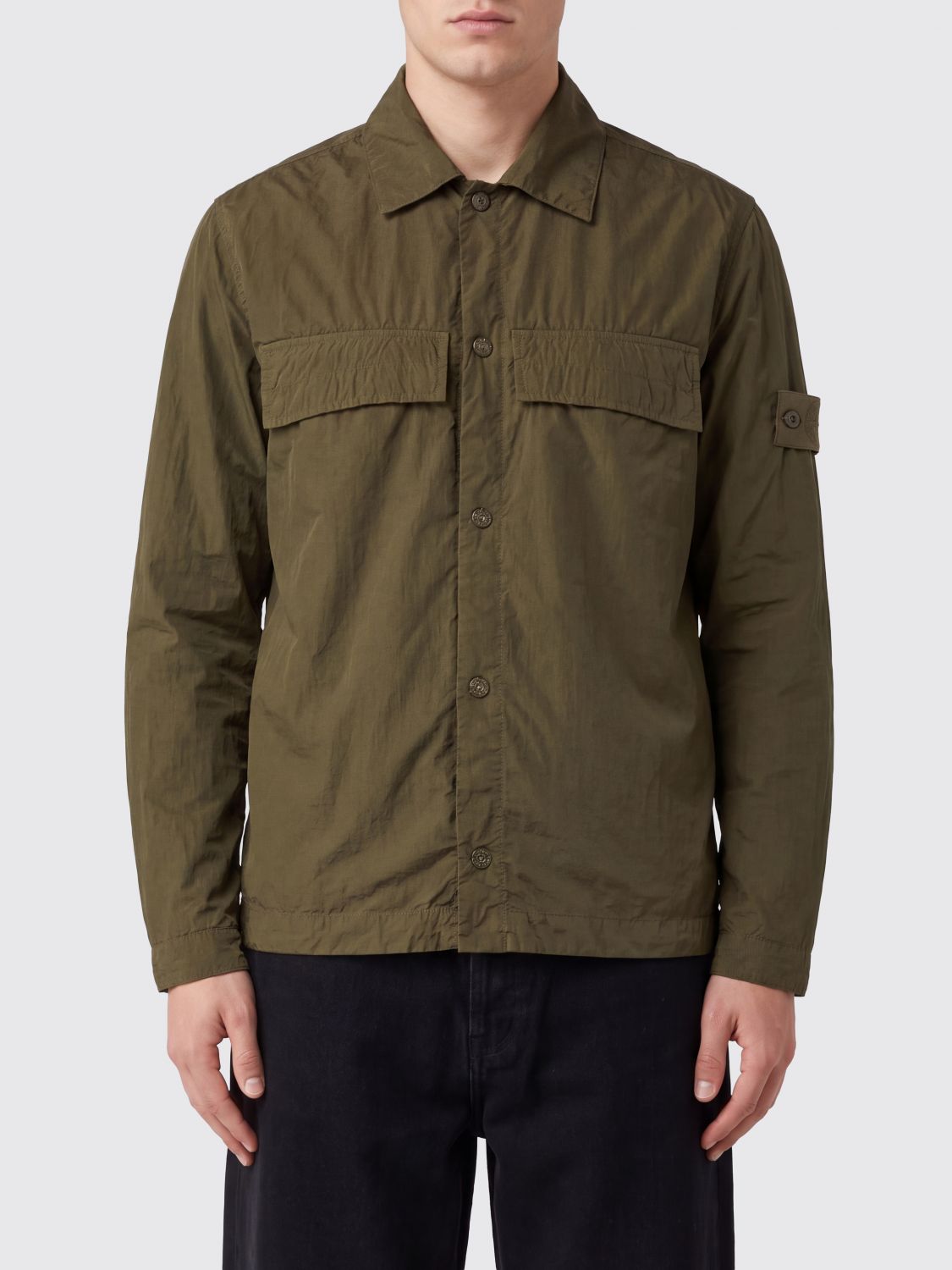 STONE ISLAND Kapuzen-Daunenjacke Ghost Capsule aus recyceltem Funktionsgewebe