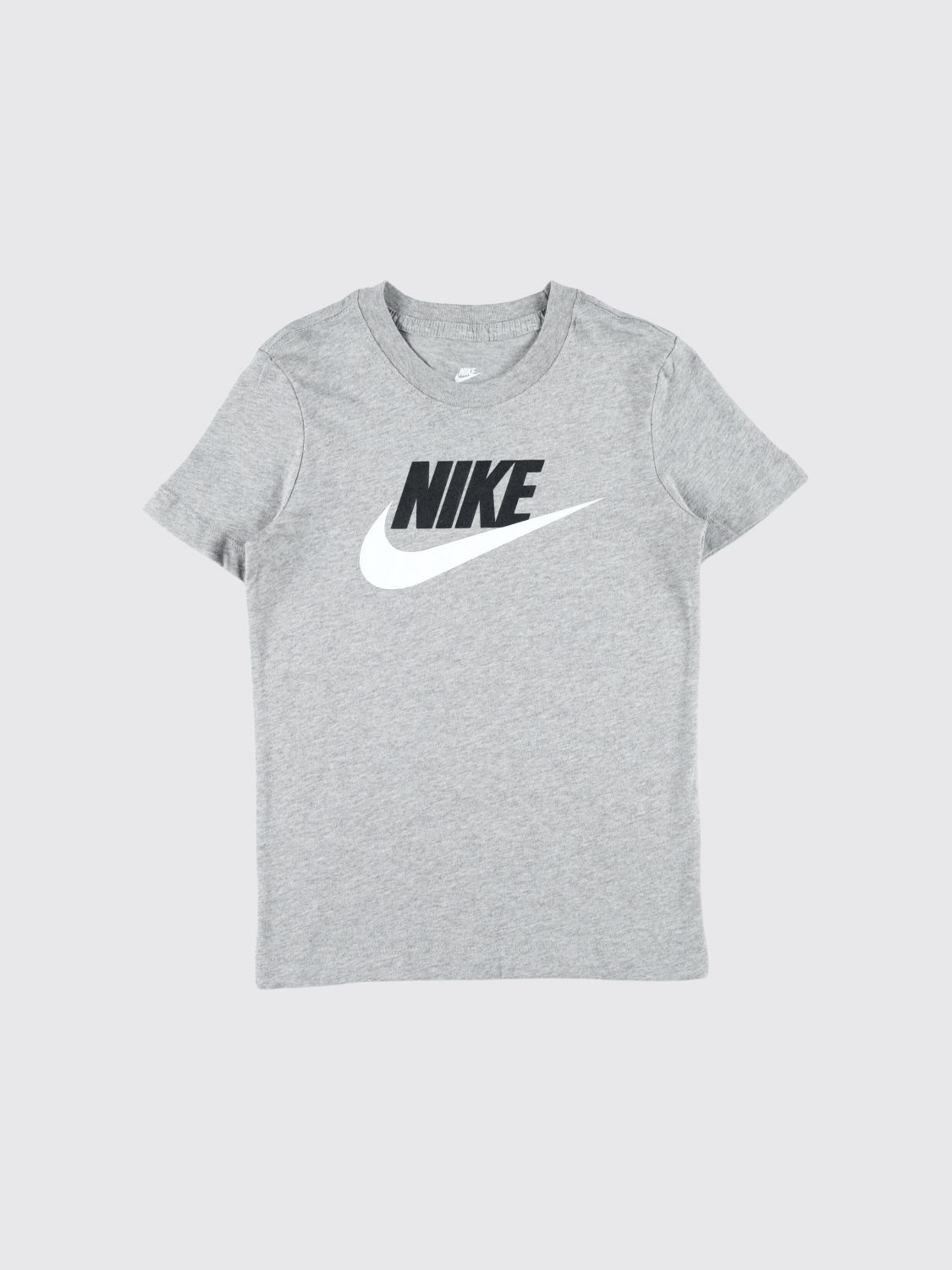 NIKE Boy's Cotton T-shirt with Swoosh Logo