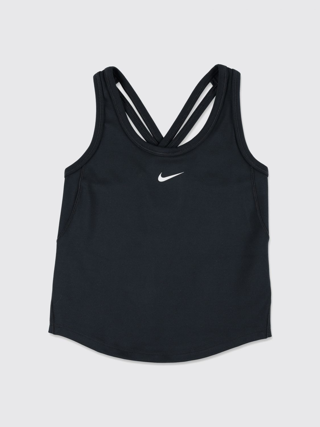 NIKE Girl's Technical Fabric Sports Top with Crossed Straps