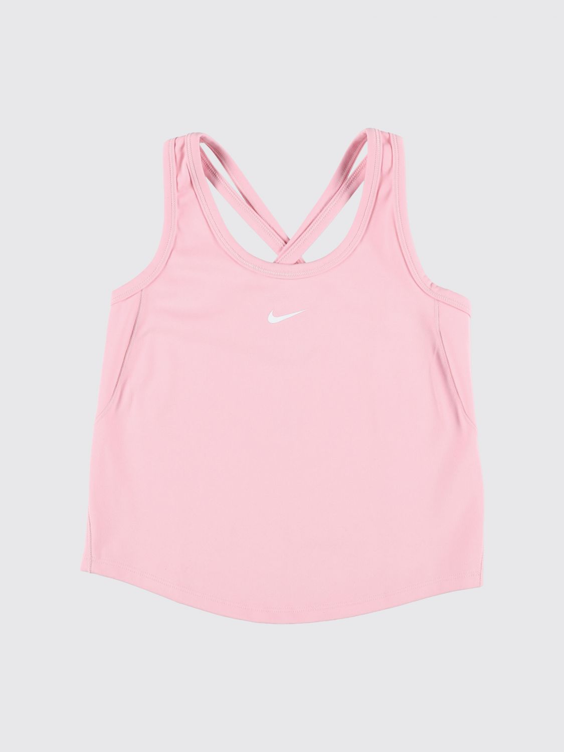 NIKE Girl's Technical Fabric Sports Top with Crossed Straps