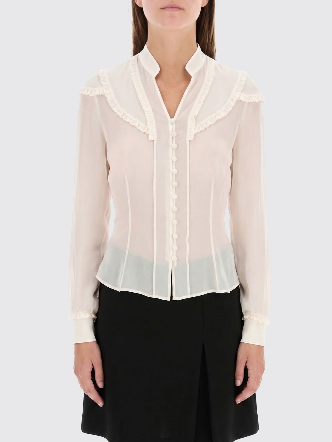 MCQUEEN Camicia Donna colore Avorio
