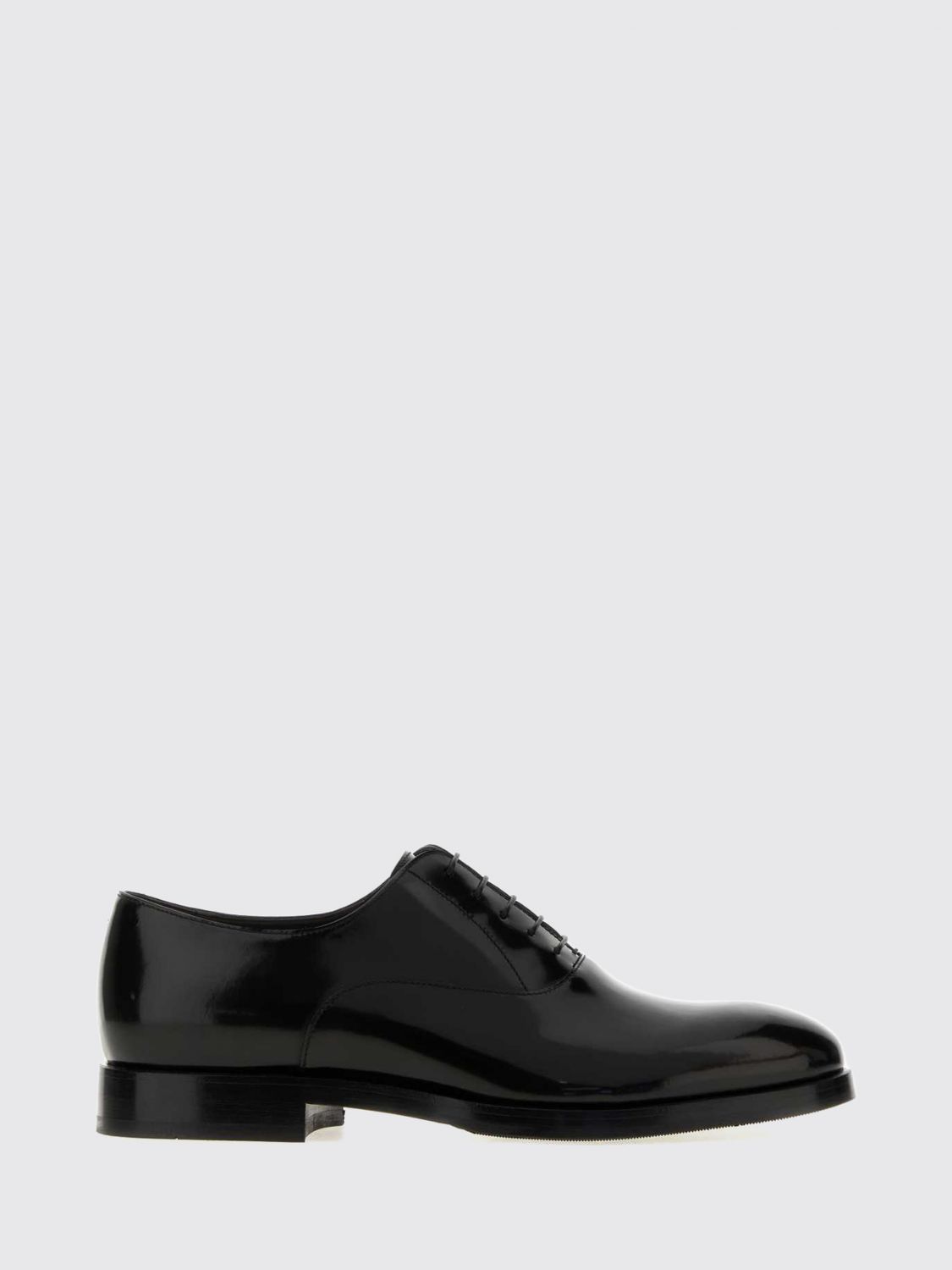 BRUNELLO CUCINELLI Elegant Black Patent Leather Oxford Shoes