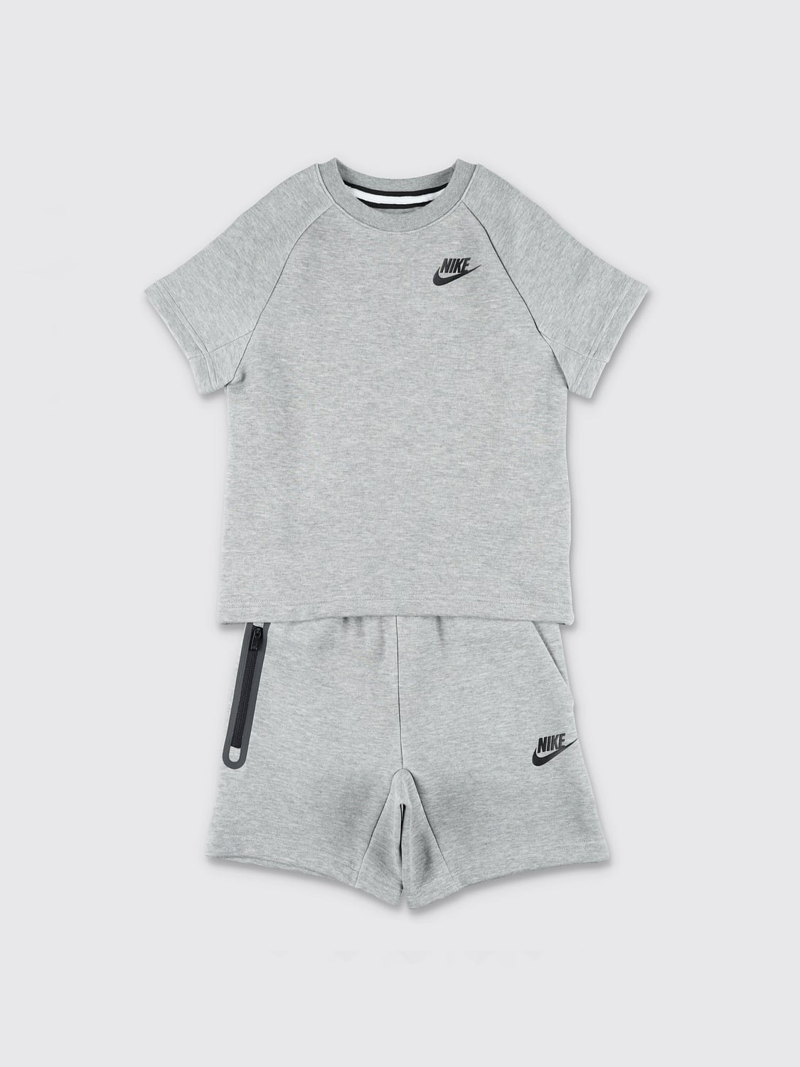 NIKE Boy's 2-Piece Cotton Blend T-Shirt and Shorts Set with Logo