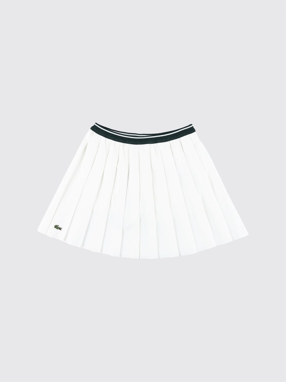 LACOSTE Minigonna plissettata da bambina in misto poliestere riciclato