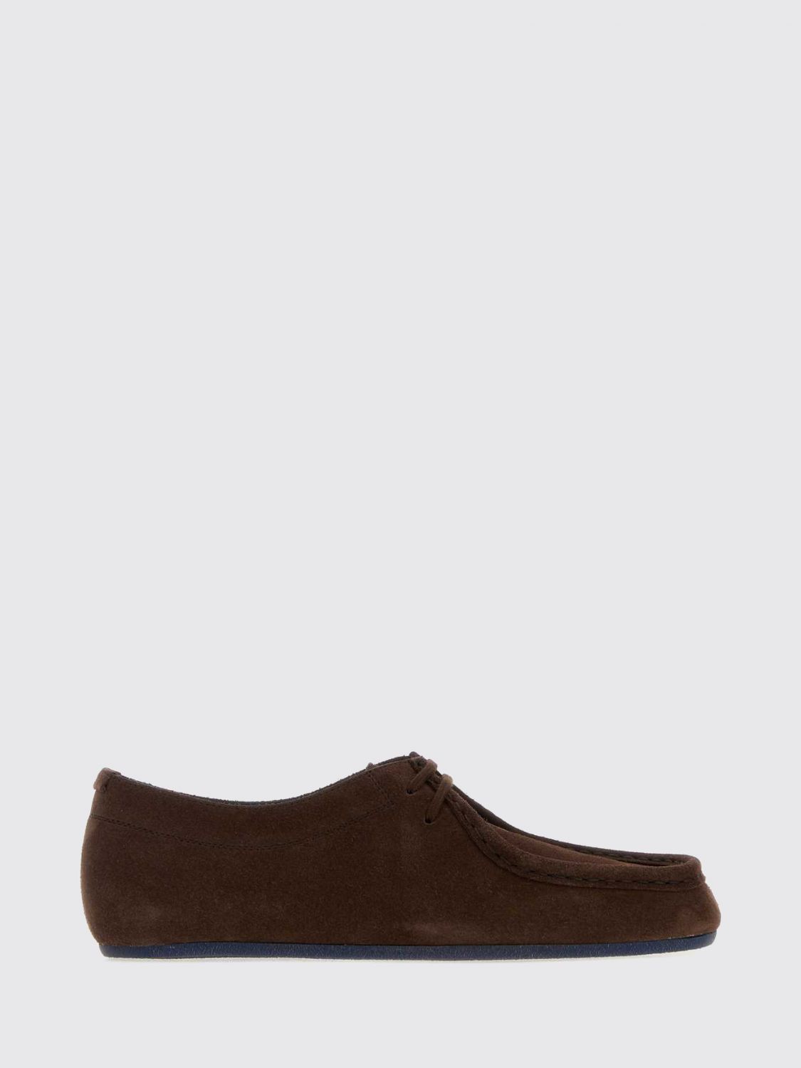 JIL SANDER Suede Calfskin Derby Shoes with Rubber Sole