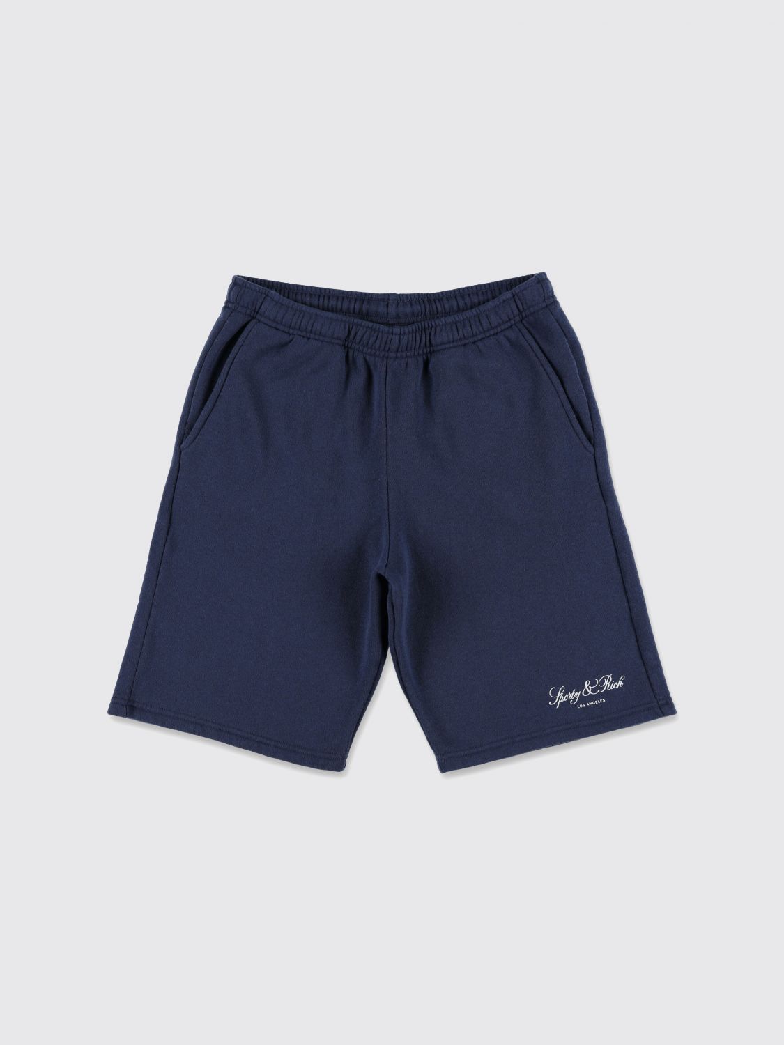 SPORTY & RICH Kid's Cotton Blend Jogging Shorts with Logo