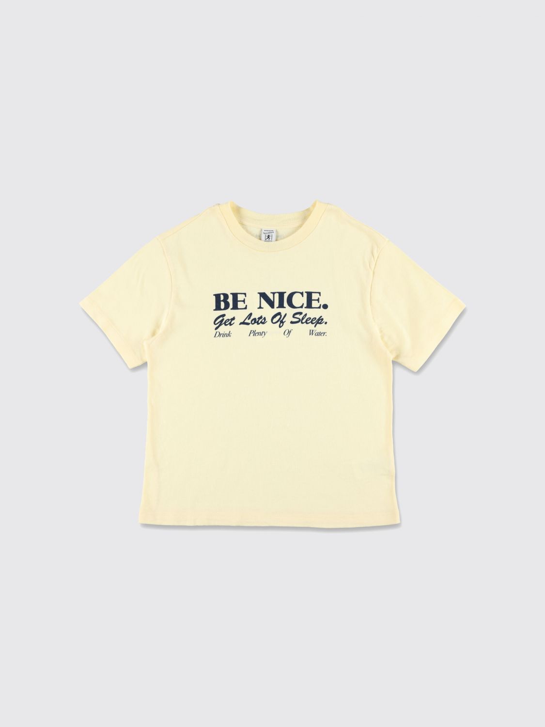 SPORTY & RICH Kid's T-Shirt in Recycled Cotton with Contrast Logo