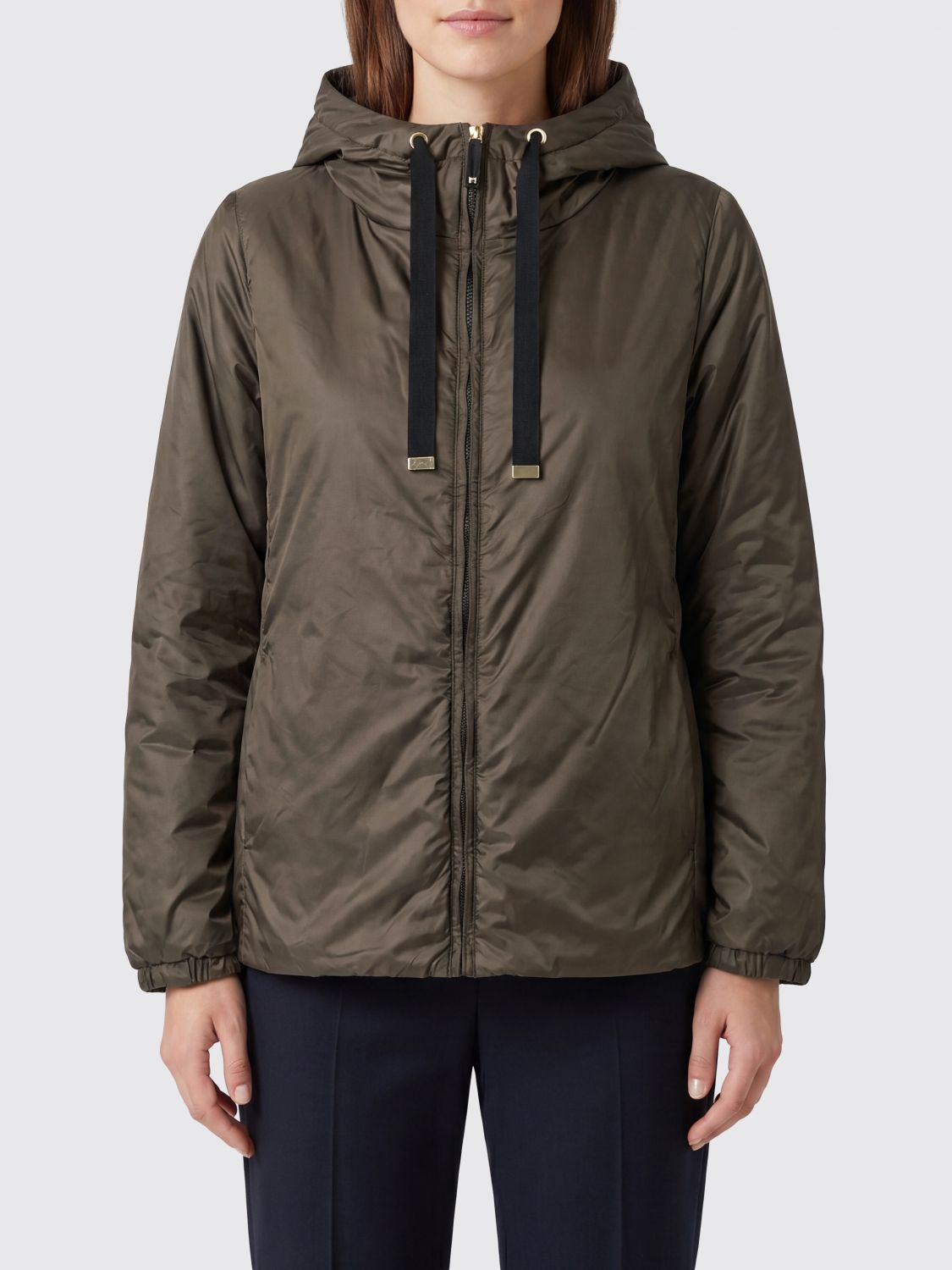Max Mara The Cube Jacket Woman Color Kaki In Brown