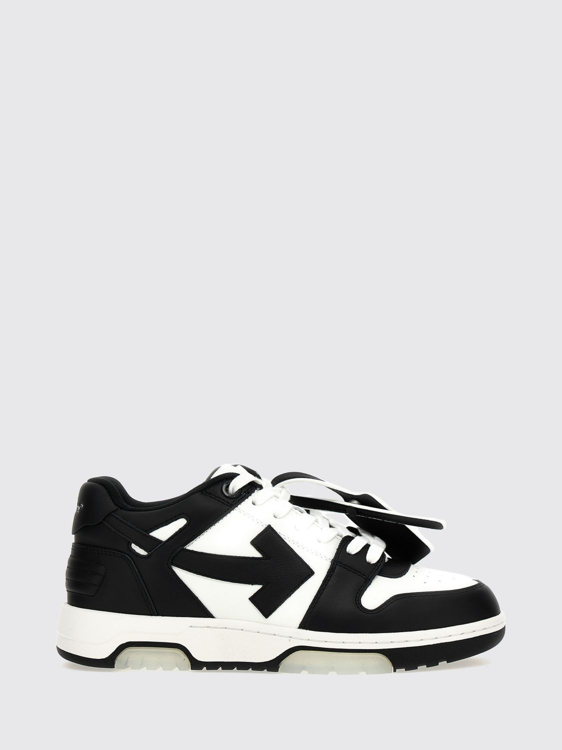 Off-White Out Of Office Bicolor Smooth Leather Low-Top Sneakers with Tag