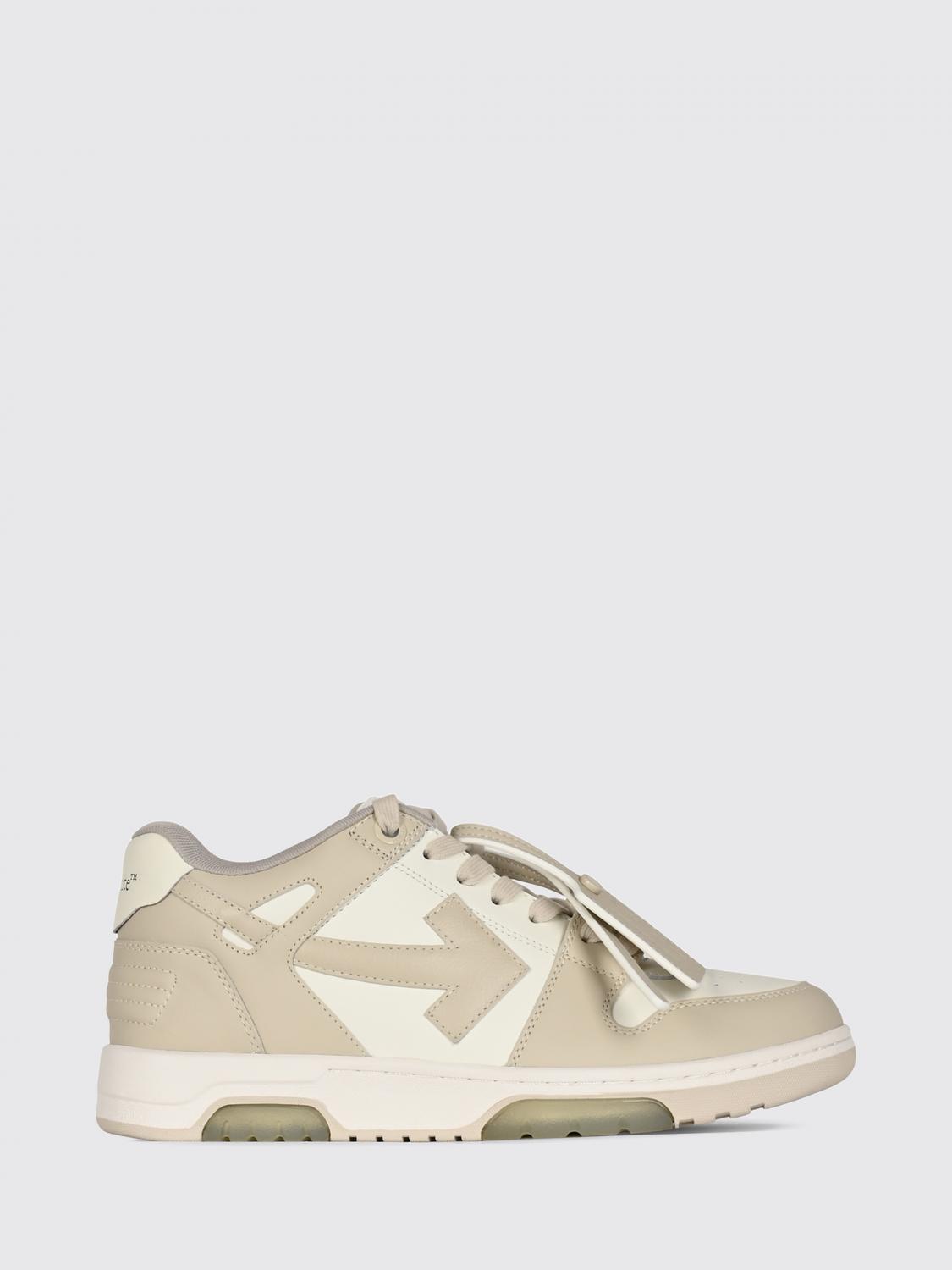 Off-White Out Of Office Sneaker aus Leder und recyceltem Polyester mit Etikett