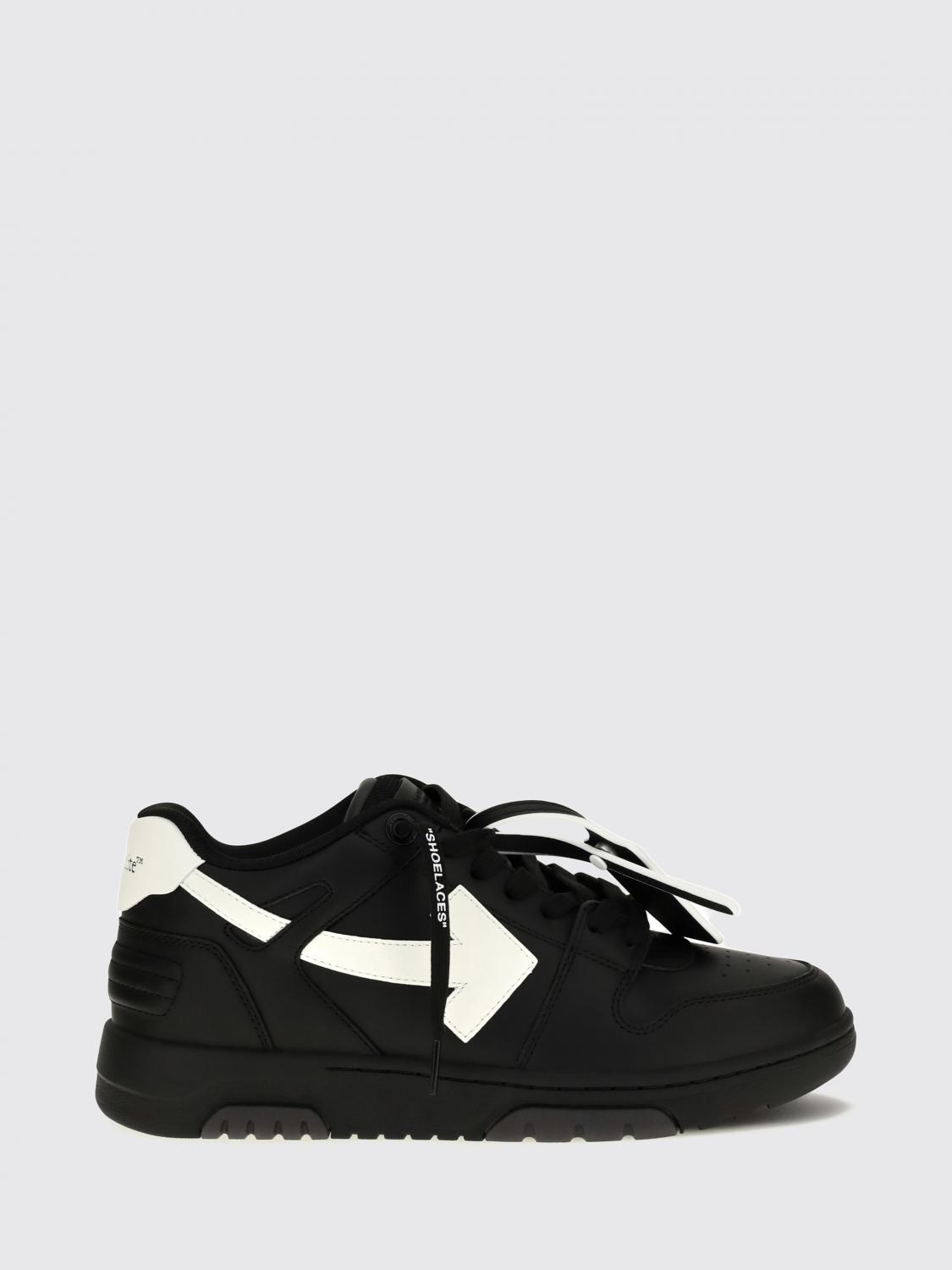 Off-White Bicolor Out Of Office Sneakers in Leather and Recycled Polyester