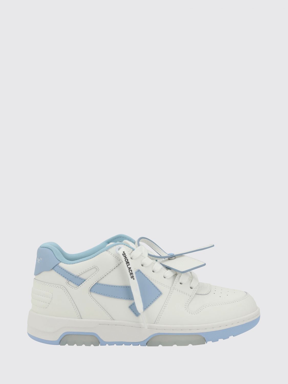 Off-White Bicolor Out Of Office Sneakers in Leather and Recycled Polyester