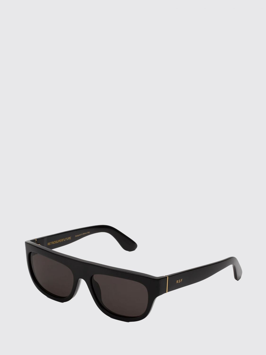 RETROSUPERFUTURE Serioso Black Acetate Aviator Sunglasses