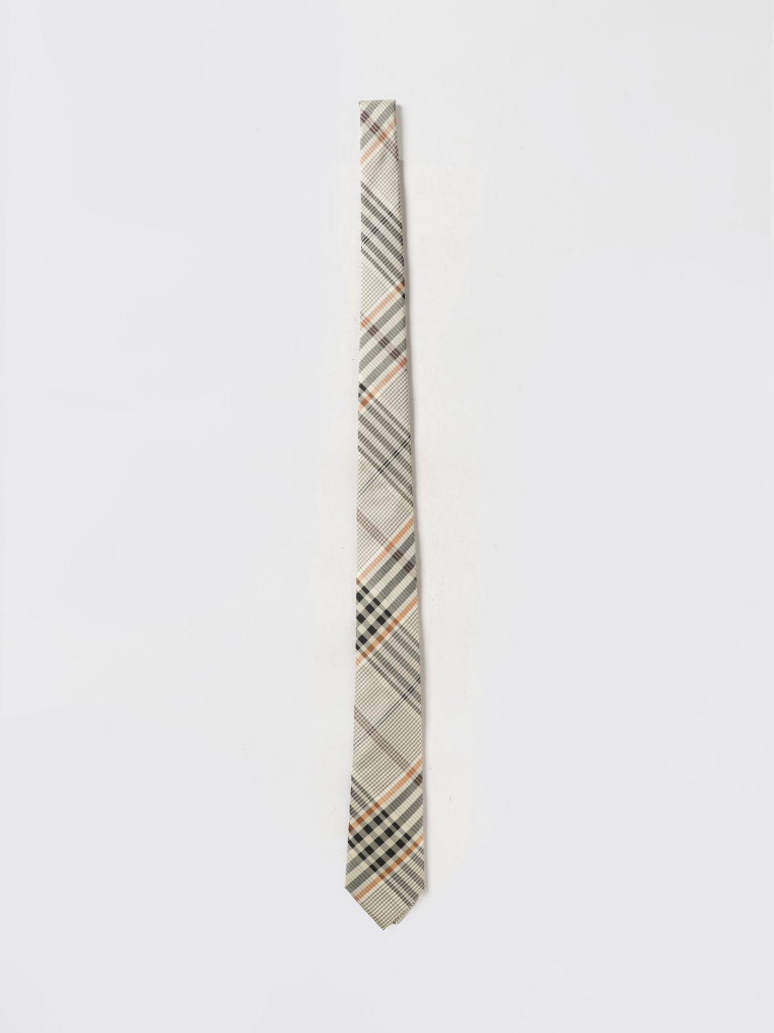 BURBERRY Vintage Check Silk Tie with a 7 cm Width