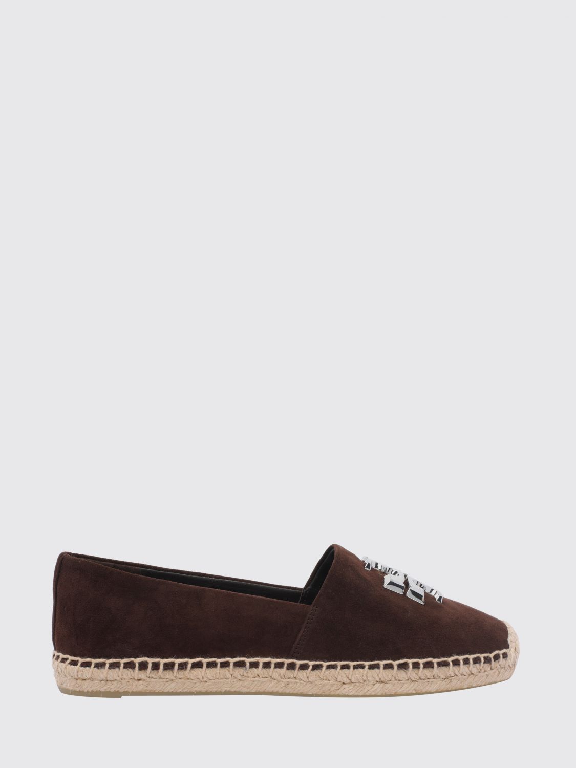 TORY BURCH Eleanor Suede Espadrilles with Double T Logo and Low Heel　TORY BURCH エレノア スエード エスパドリーユ、ダブル T ロゴ、ローヒール TORY