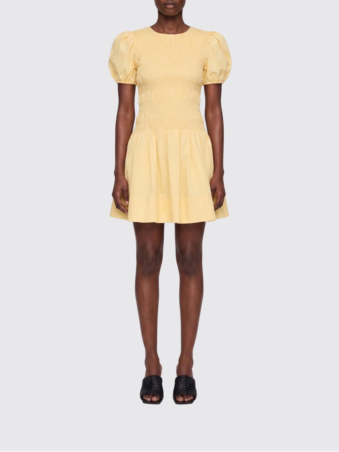 GANNI Dress Woman color Yellow