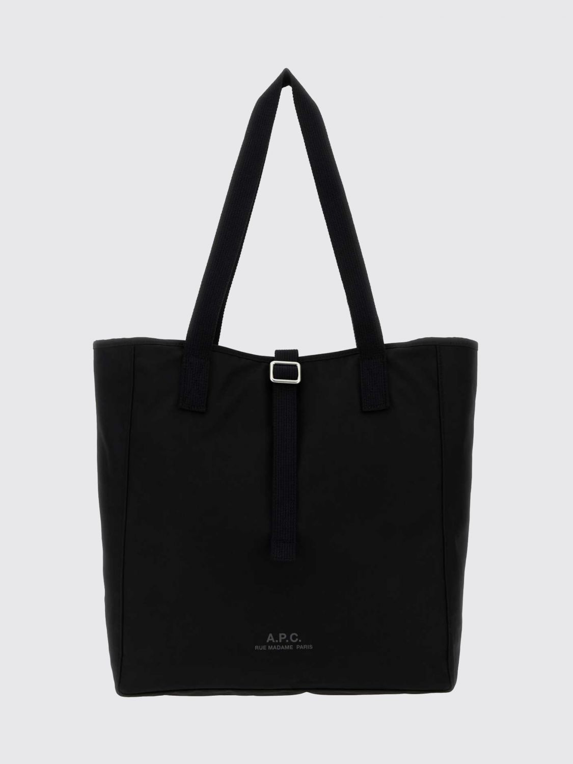 A. P.C. Archive Tote Bag in Nylon with Double Handle and Printed Logo A. P.C. Archive Tote Bag in Nylon with Double Handle and Printed Logo