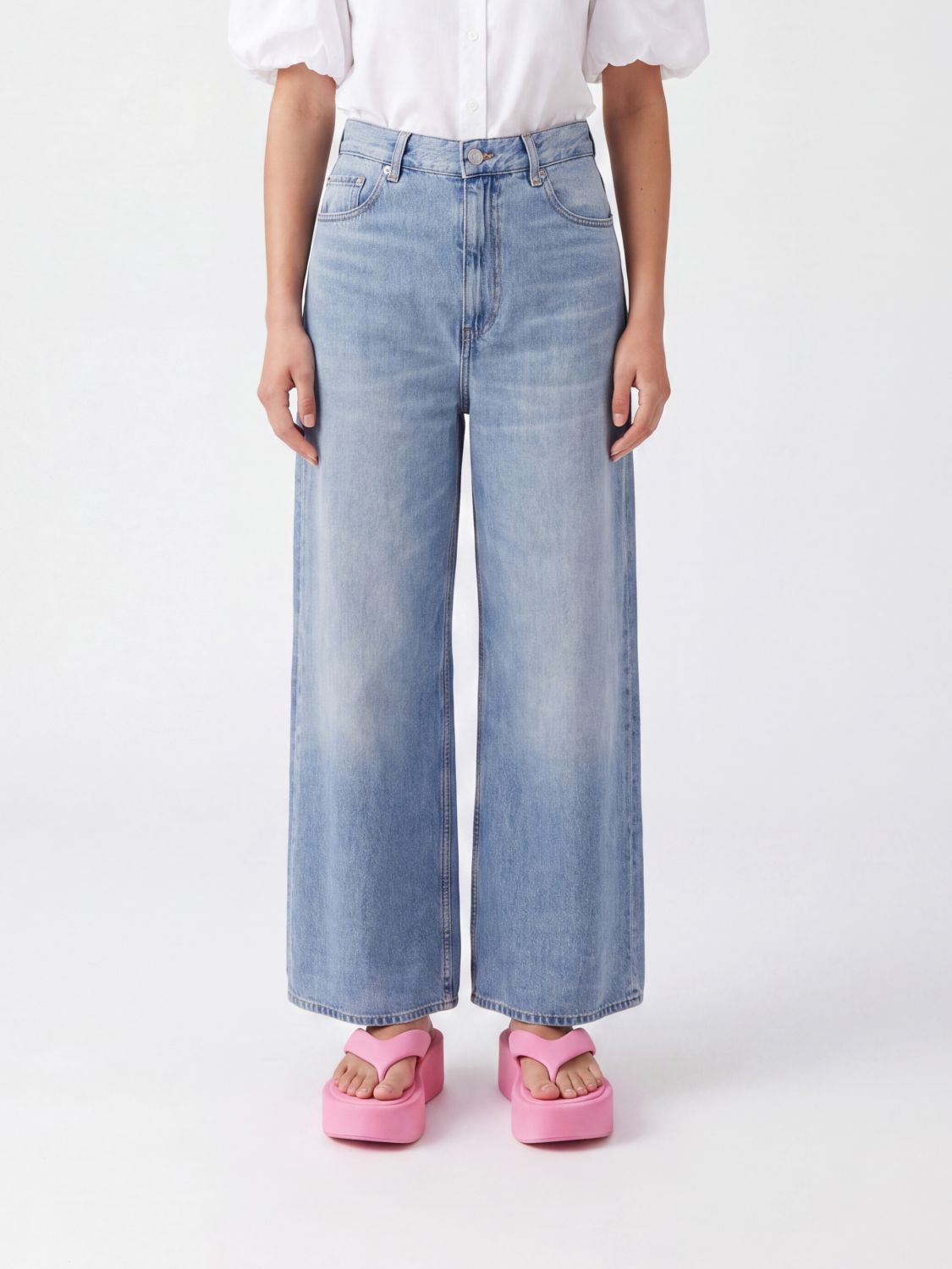 GANNI Jeans Woman color Blue