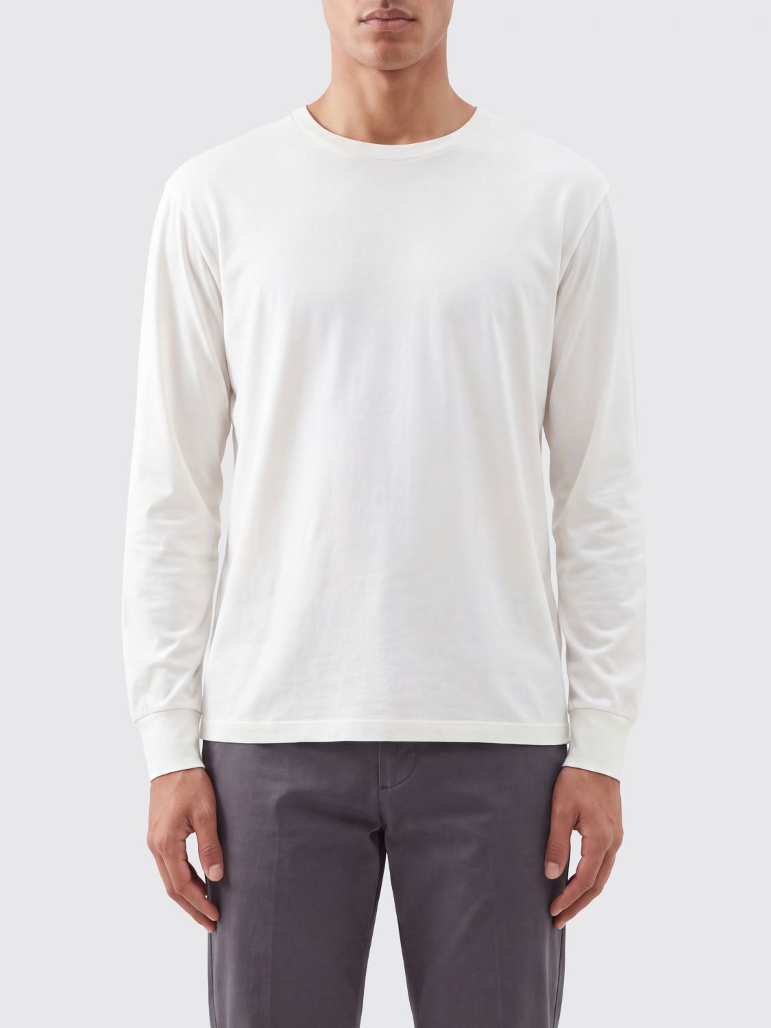TOM FORD Langarm-Pullover mit Rundhalsausschnitt aus Lyocell und Baumwolle