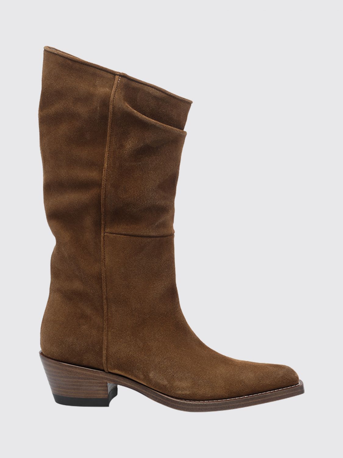 KHAITE Boots Woman color Burnt