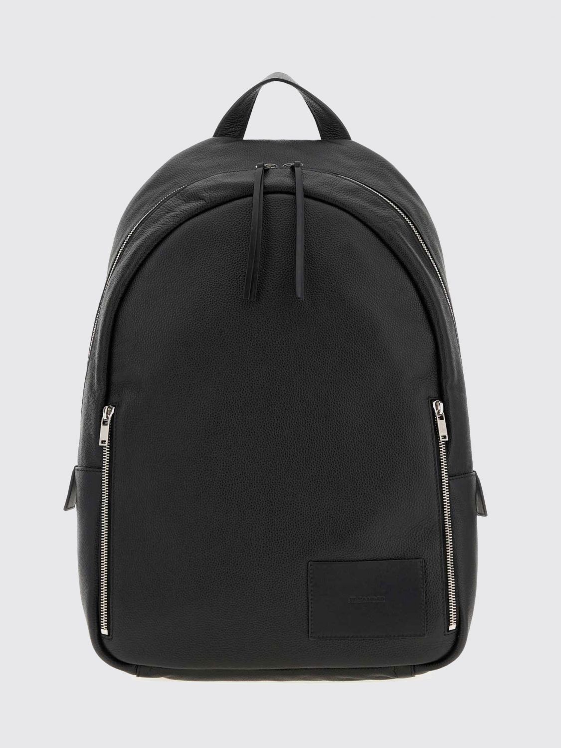 JIL SANDER Calfskin Leather Backpack with Adjustable Straps and Embossed Logo