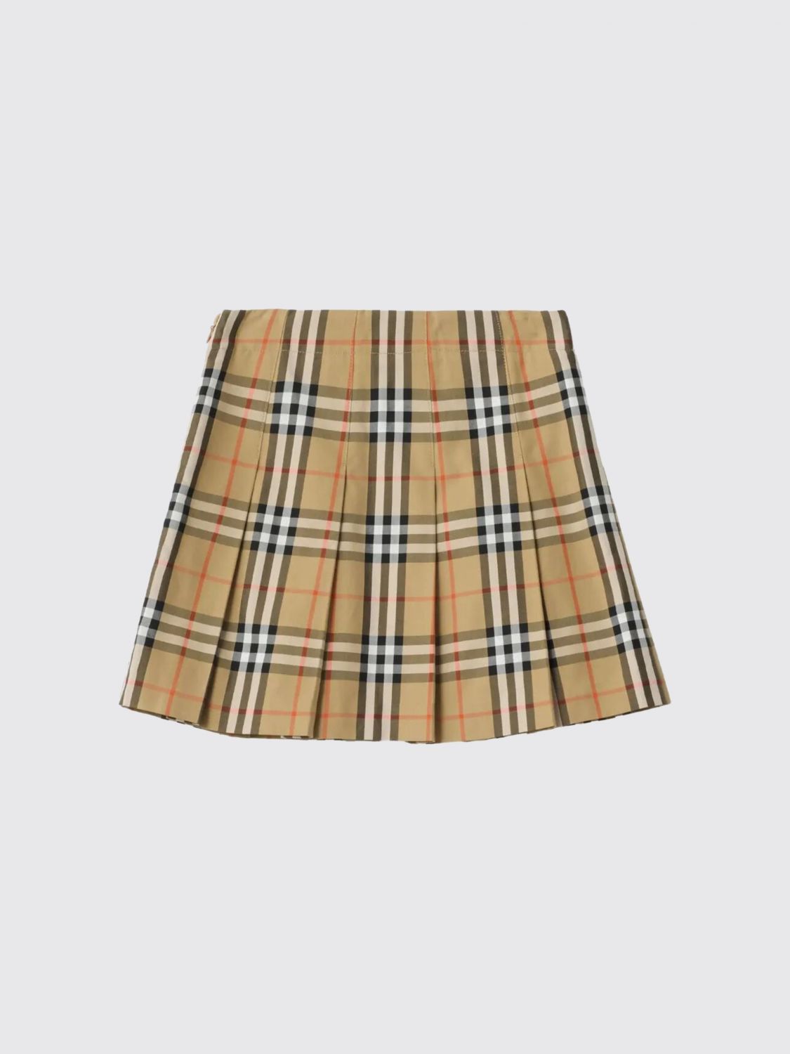 BURBERRY Girl's Pleated Vintage Check Cotton Short Skirt　BURBERRY ガールズ プリーツヴィンテージチェックコットンショートスカート BURBERRY
