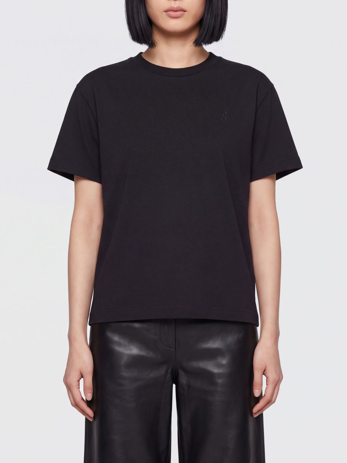 Jil Sander Short-Sleeved Pure Cotton T-Shirt with Contemporary Design