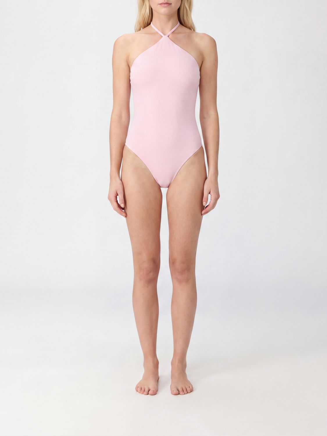 JACQUEMUS Stretch One-Piece Swimsuit with Halter Neckline　JACQUEMUS ホルターネックのストレッチワンピース水着 JACQUEMUS