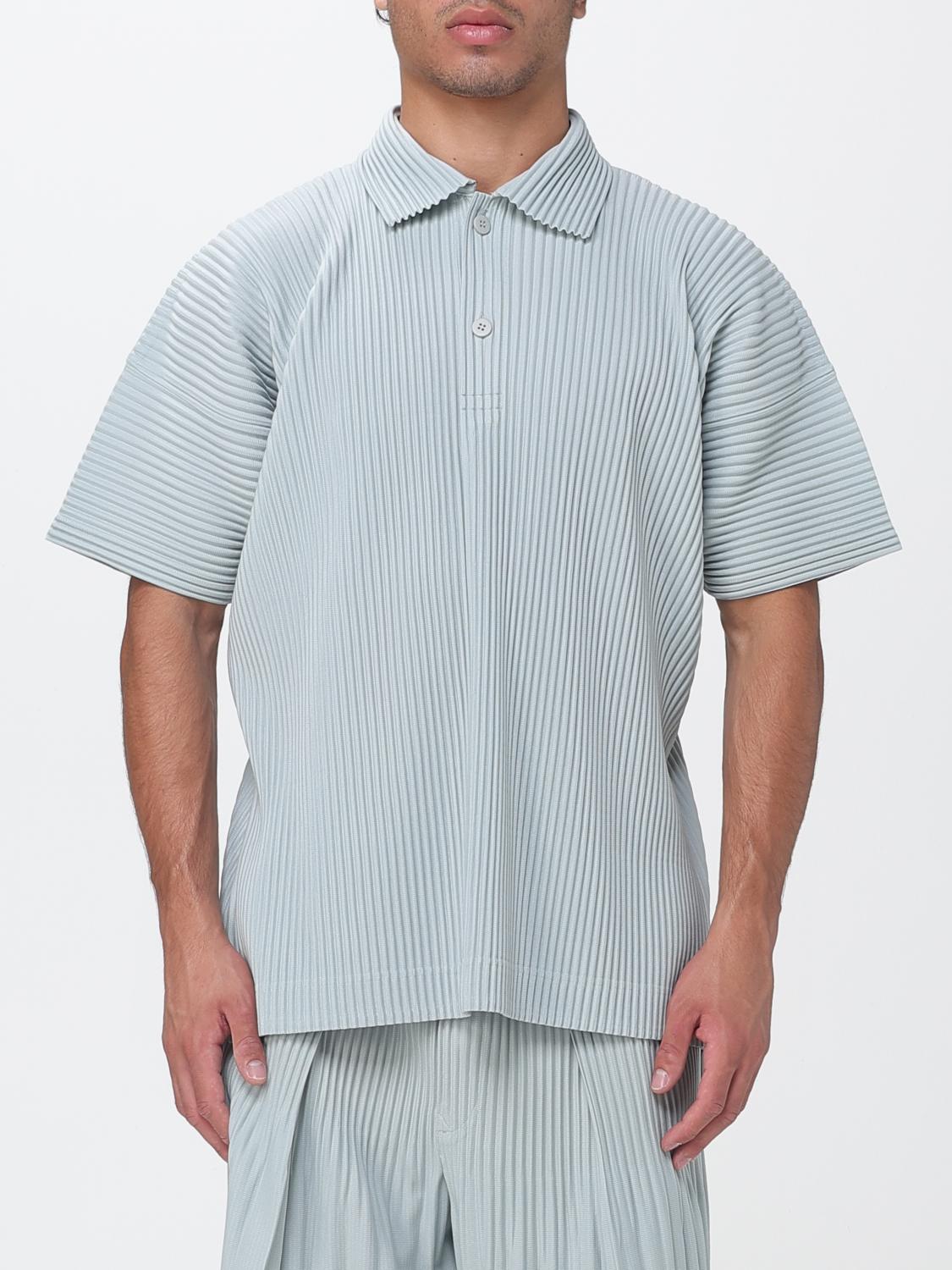 HOMME PLISSE' ISSEY MIYAKE Homme Plissé Issey Miyake Short-Sleeved Pleated Crêpe Polo Shirt