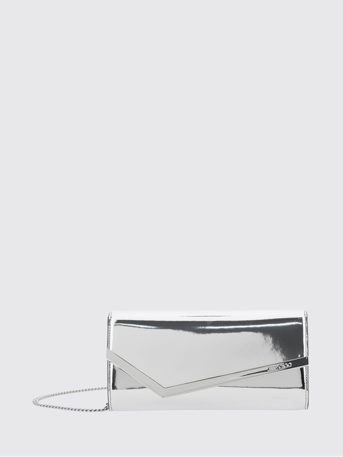 Jimmy Choo Emmie Patent Leather Mini Bag with Removable Chain Strap