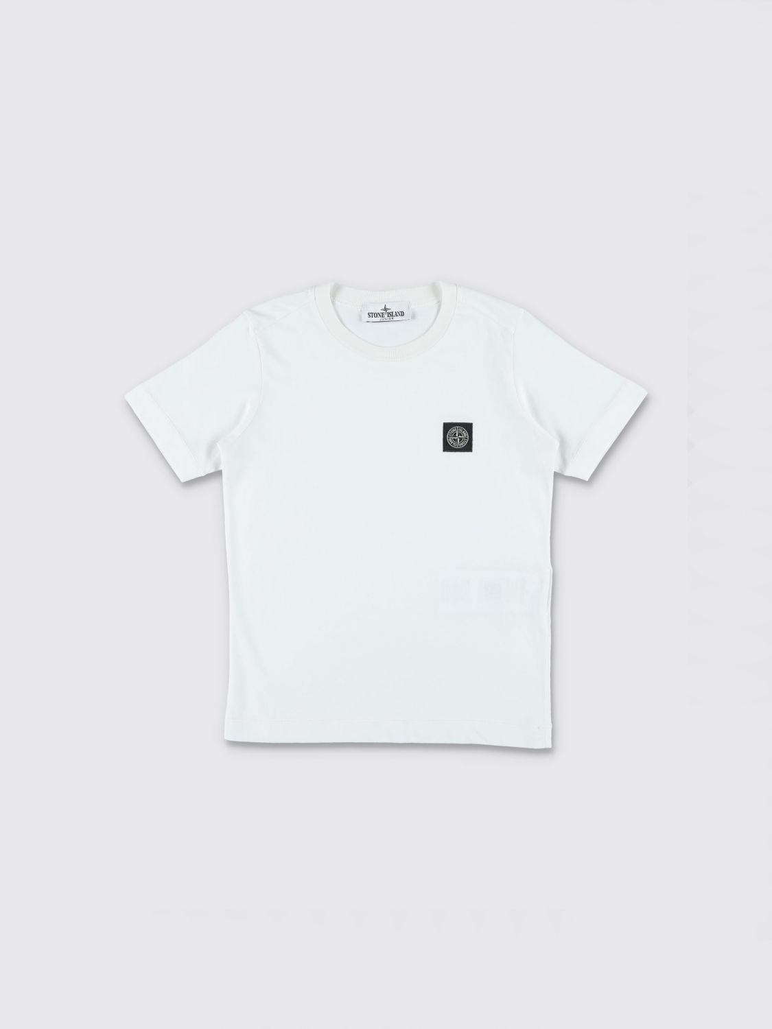 STONE ISLAND JUNIOR Boy's Compass Logo Cotton T-Shirt　STONE ISLAND JUNIOR ボーイズ コンパスロゴ コットン Tシャツ STONE