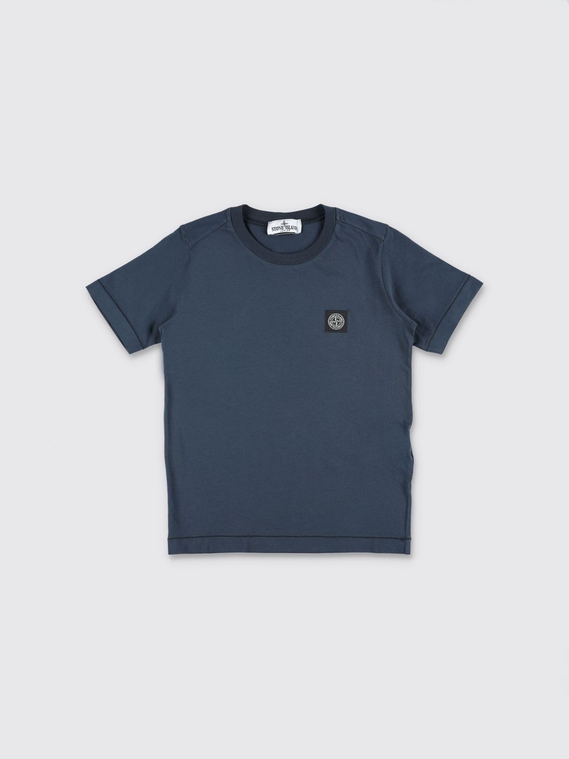 STONE ISLAND JUNIOR Baumwoll-T-Shirt für Jungen mit Compass-Logo