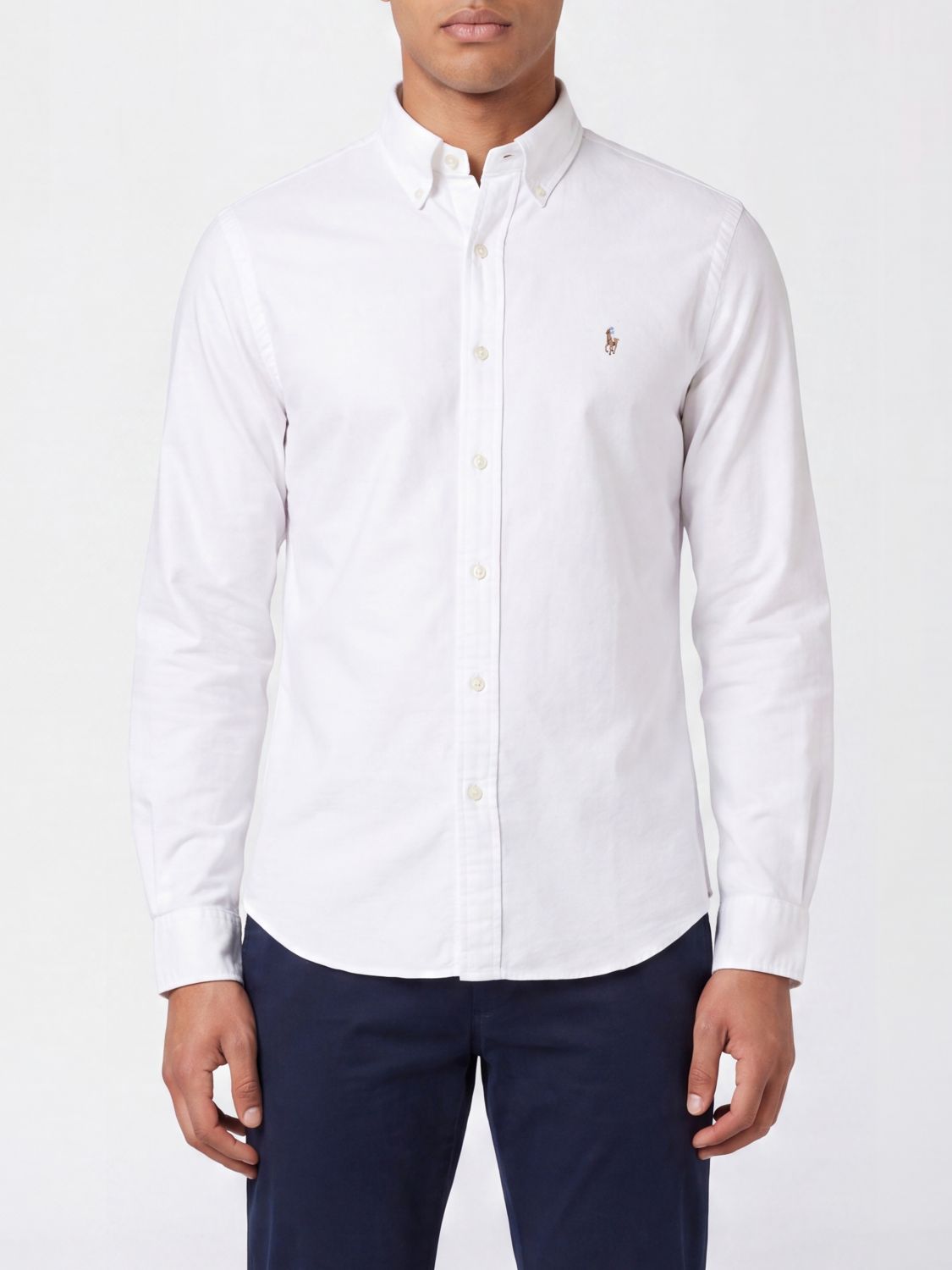 POLO RALPH LAUREN Gestreiftes Baumwollhemd mit Button-Down-Kragen
