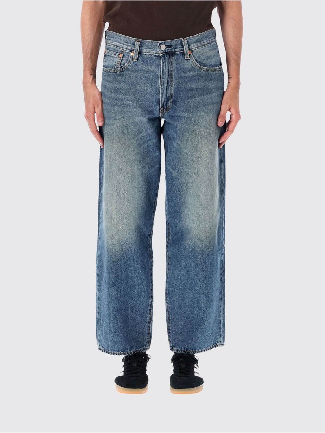 LEVI'S Jeans 578 a gamba larga in denim stretch a vita media