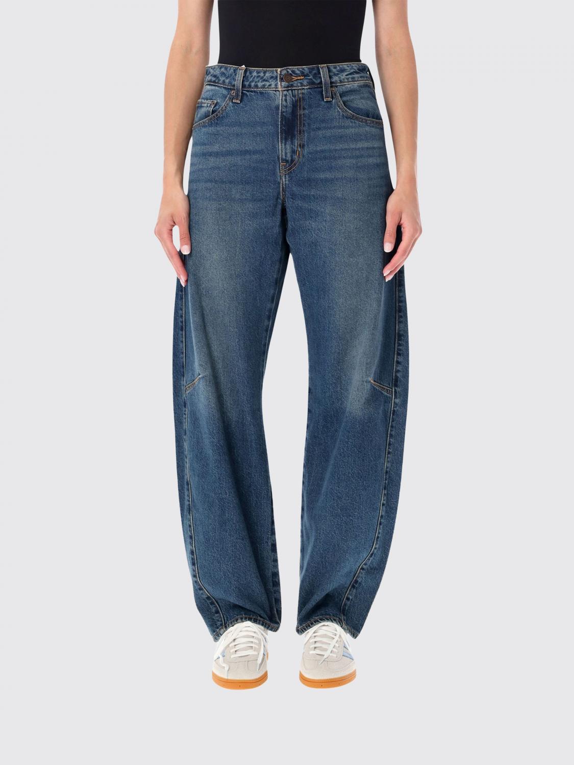 LEVI'S Jeans baggy a vita alta in denim stretch