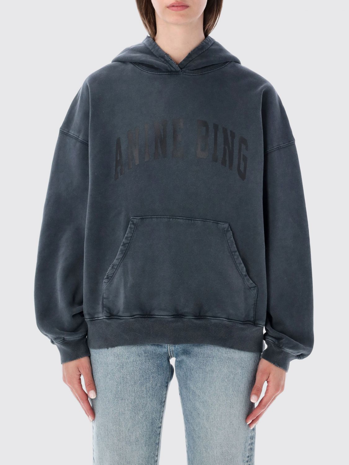 Anine Bing Sweatshirt in Charcoal
