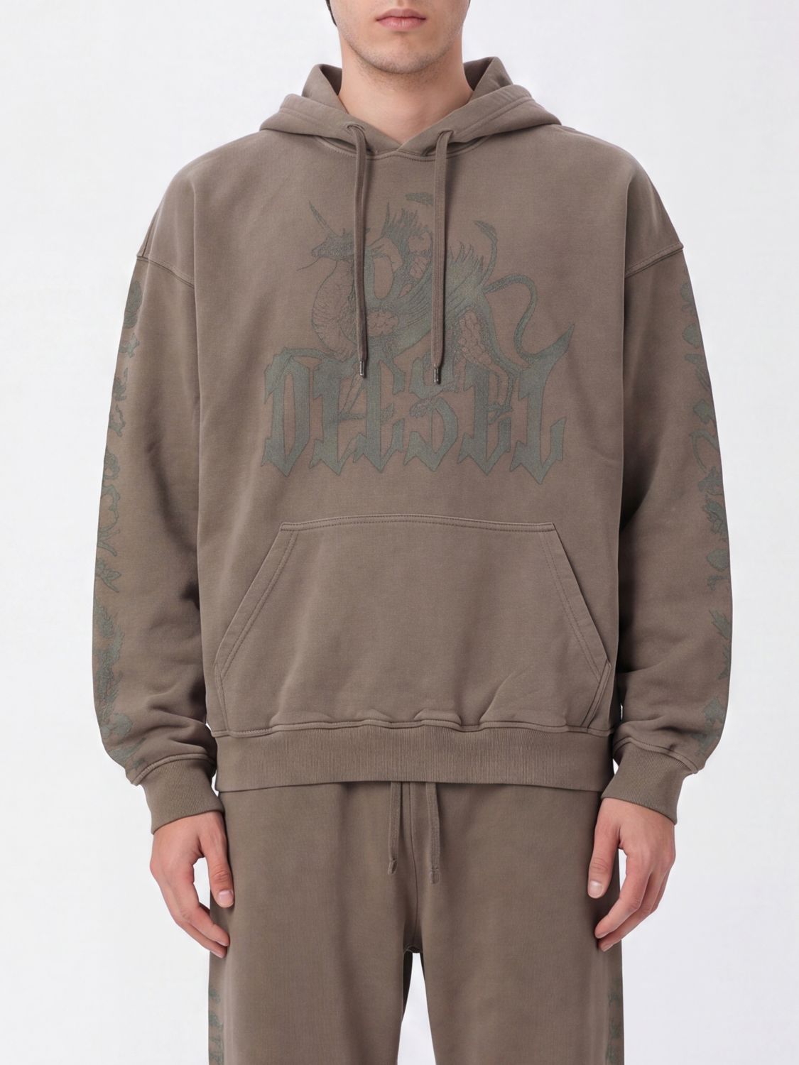DIESEL Felpa Uomo colore Marrone