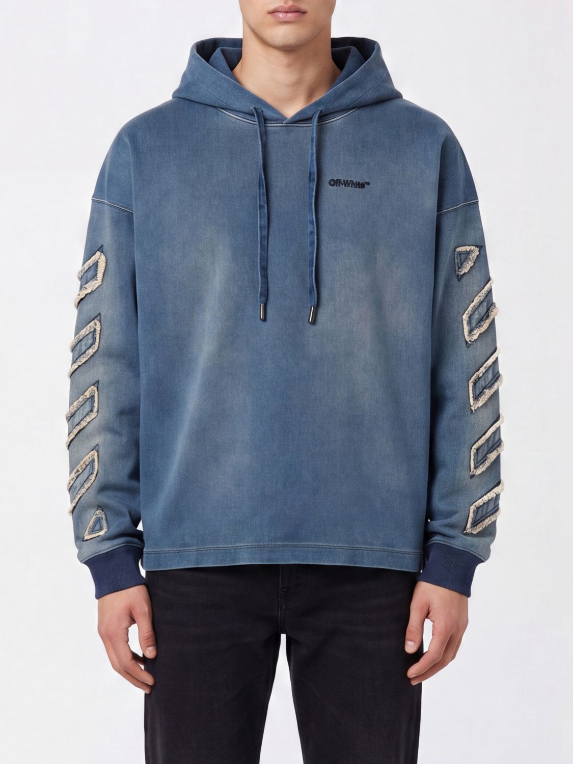 Off-white Sweatshirt Men Color Blue