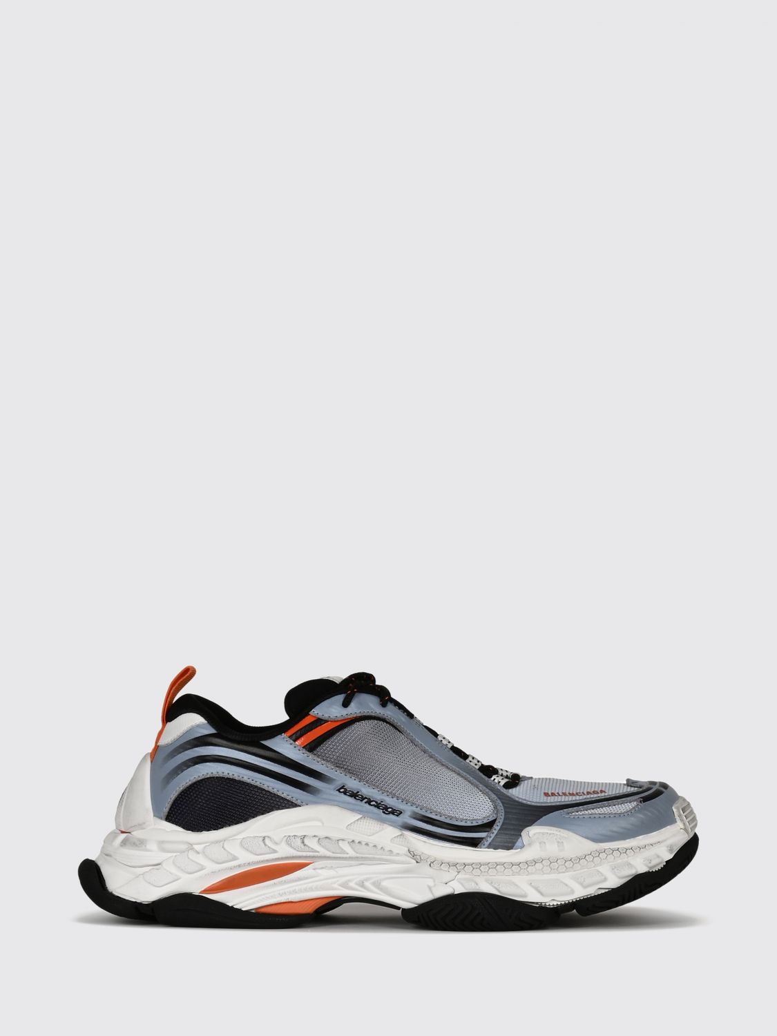 BALENCIAGA Sneakers Triple S.2 low top bicolore in mesh con suola spessa