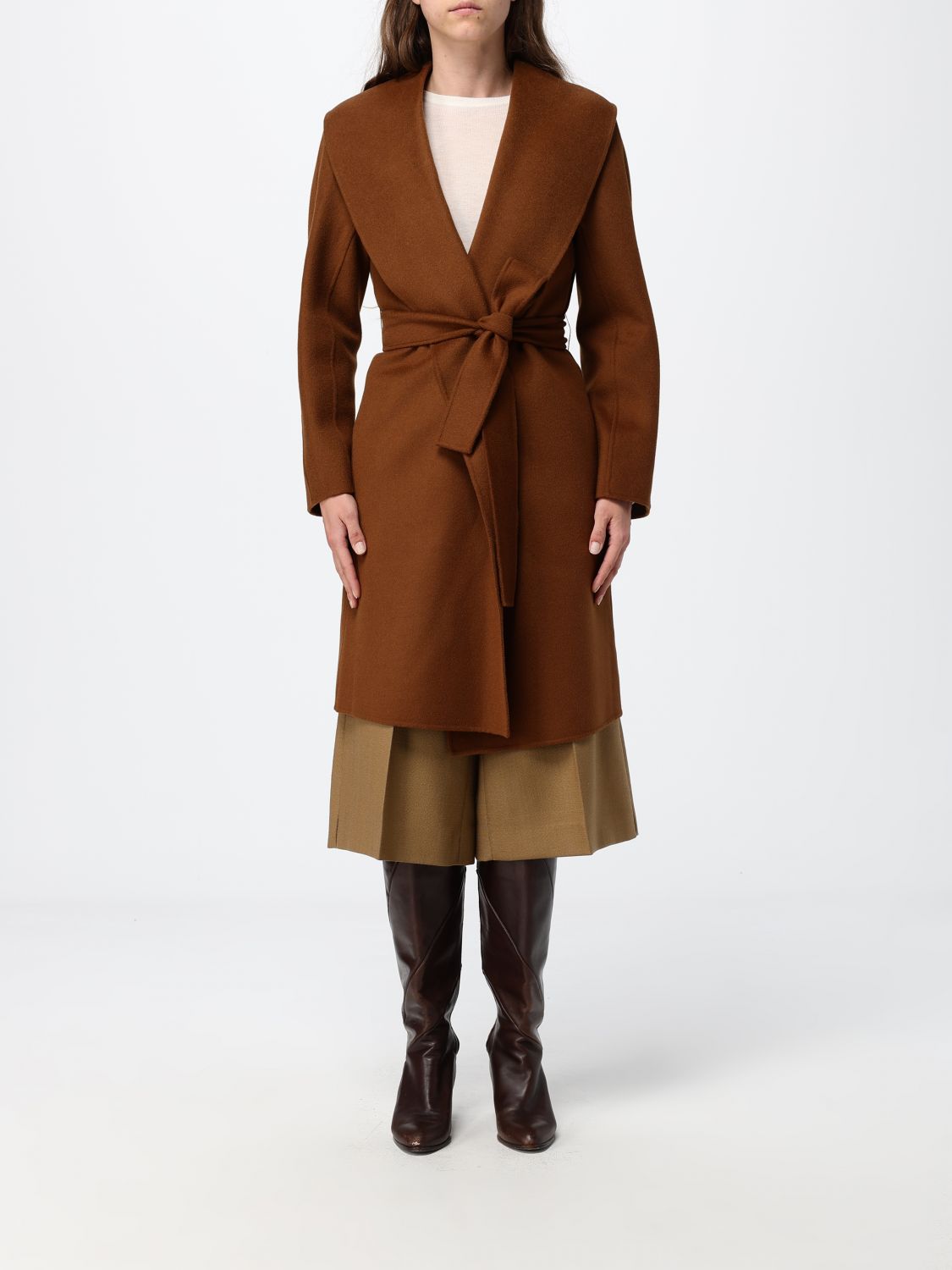 MAX MARA Coat Woman color Brown