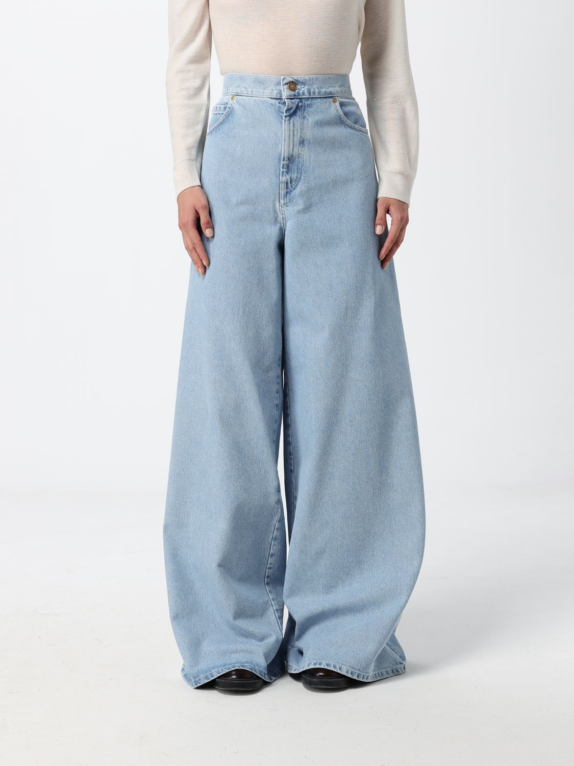 MAX MARA Jeans Woman color Blue